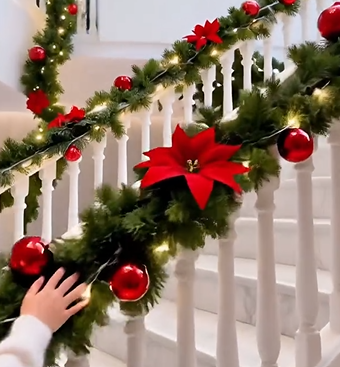 Snowelle™ Christmas Garland